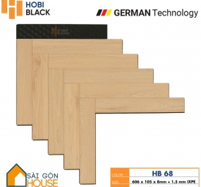 Sàn gỗ Hobi Black xương cá (8mm) Giá Vật Tư: 365.000 Vnd/m2