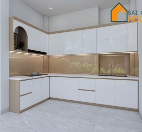 Tủ bếp nhựa Chinhuei 2.0 Plus mã A03 (Tủ bếp chữ L)