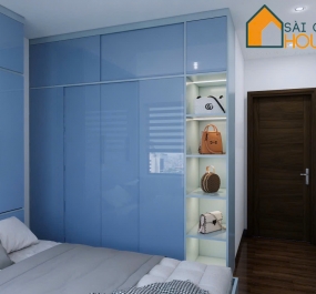 Tủ Quần Áo Cánh nhựa đặc Acrylic mã LV35